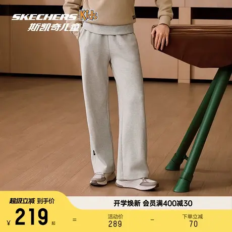 Skechers斯凯奇女士休闲运动长裤宽松舒适基础百搭舒适亲肤裤子商品大图