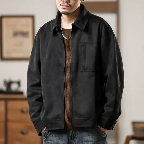 百搭保暖多色可选外套男士上档次休闲外套时尚舒适男秋冬款夹克图片