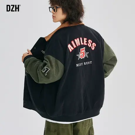男士设计感棒球服男外套潮流百搭上衣2023新款男女同款飞行员夹克商品大图