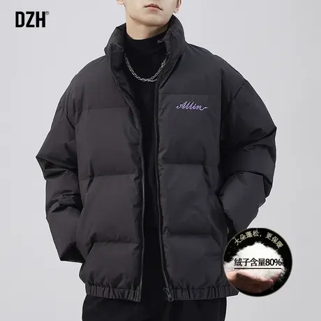 男士刺绣羽绒服男潮冬季加厚短款极寒羽绒衣2024新款立领外套百搭图片