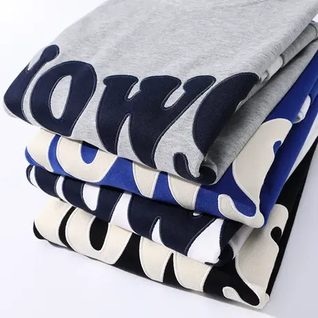 春季圆领无帽印花卫衣男生潮牌青少年宽松休闲百搭长袖上衣服内搭商品大图