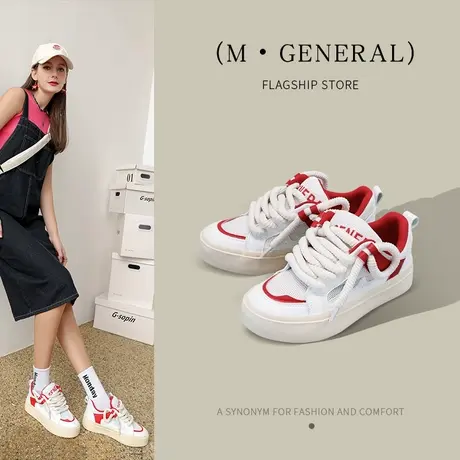 名将新款夏季帆布鞋女透气网布小白鞋奶fufu小众鞋原创休闲百搭鞋商品大图