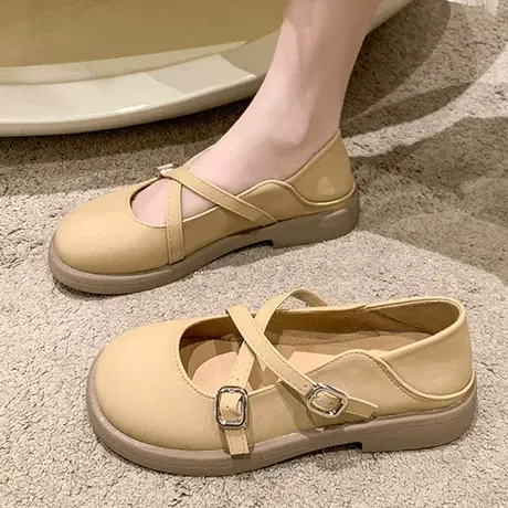 法式玛丽珍小皮鞋女2024年新款春季配裙子鞋子女单鞋温柔风晚晚鞋商品大图