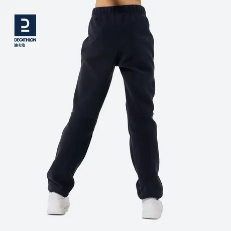 迪卡侬男童女童裤子儿童加厚防风打底长裤摇粒绒保暖春秋童装KIDC图片