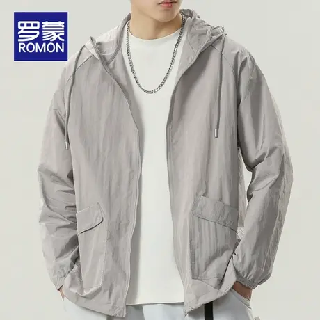 罗蒙冰丝速干防晒衣男士夏季薄款外套户外透气2023新款防晒服外衣商品大图
