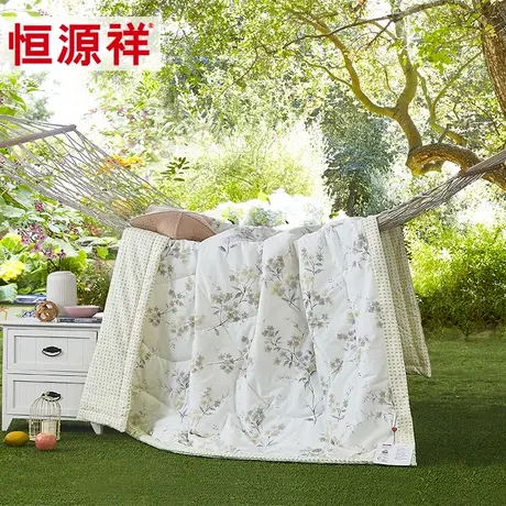 恒源祥纯棉夏凉被全棉空调可机洗夏被单双人儿童夏季幼儿园薄被子图片