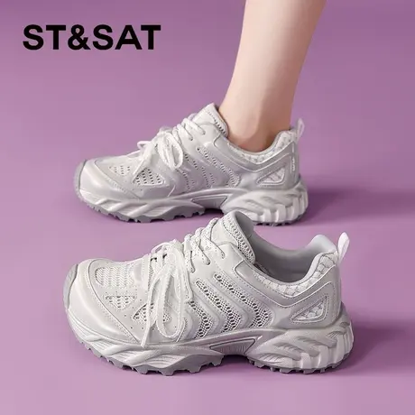 星期六老爹鞋女2025夏季新款女款女鞋爆款鞋子夏天透气薄款运动鞋商品大图