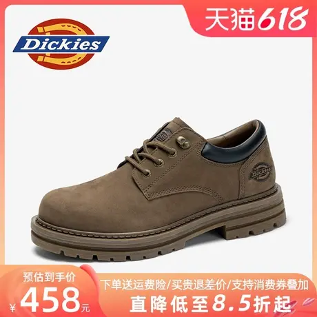 Dickies工装鞋男款2025新款春夏男鞋厚底英伦低帮男士马丁鞋皮鞋商品大图