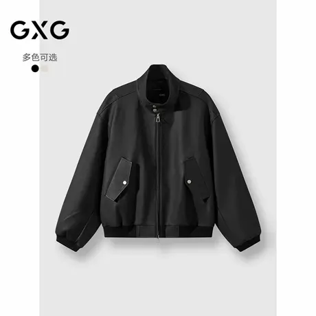 25秋季新品 GXG男装休闲通勤双色宽松立领夹克外套男上衣外套商品大图