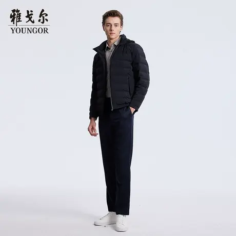 雅戈尔奥莱 男装羽绒服秋冬新款中青年商务休闲保暖短款羽绒图片