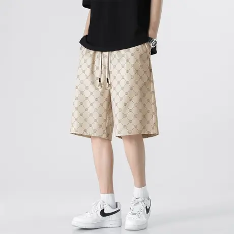 运动短裤男士夏季潮牌宽松直筒裤子2023新款百搭日系休闲五分裤男商品大图