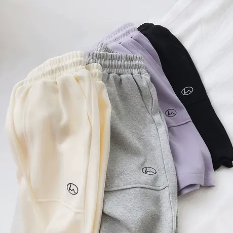 休闲运动阔腿裤女2024年新款宽松大码五分短裤潮ins 裤子夏季薄款图片