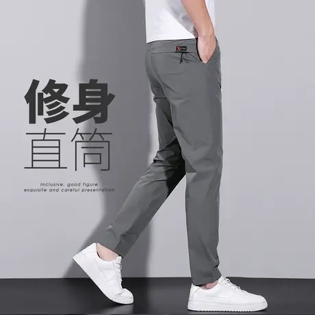 男士冰丝商务职业西装西裤夏季薄款休闲裤子夏天男款正装西服男装商品大图