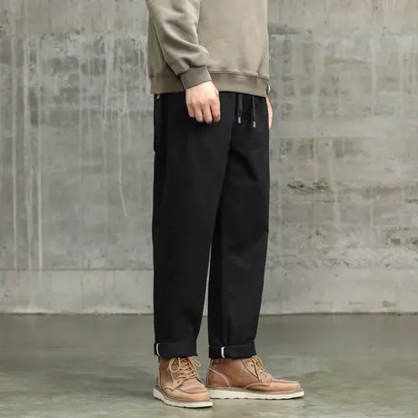 直筒束脚裤时尚裤子男款休闲大码休闲裤男款百搭工装裤男休闲男商品大图