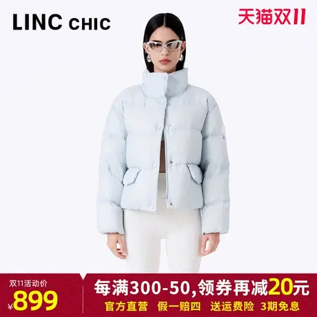 LINCCHIC金羽杰羽绒服女2023秋冬新品轻体泡芙超轻加厚短款面包服商品大图