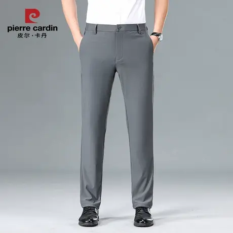 皮尔卡丹休闲裤2025年夏季轻薄冰丝弹力直筒西裤中年宽松男士长裤图片