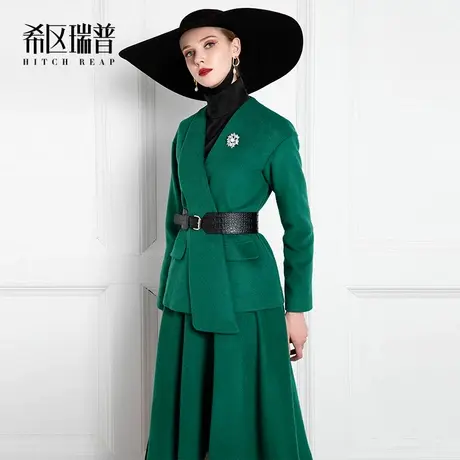 希区瑞普高端女总裁职业装毛呢正装套装时尚名媛气质女神范商品大图
