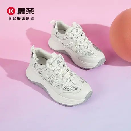 康奈阿甘鞋女2025夏季新品爆款透气休闲百搭运动休闲鞋阿甘鞋图片