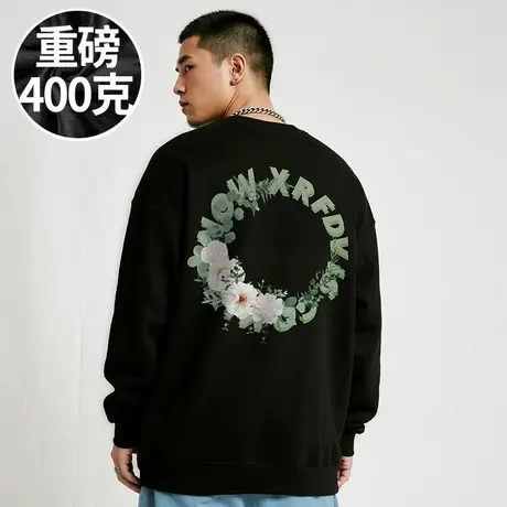 【大码男装】200-300斤大码男装潮男美式潮牌加肥加大码卫衣春秋商品大图