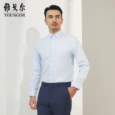 雅戈尔奥莱 商场同款男士长袖衬衫秋季新款官方商务休闲衬衫商品大图