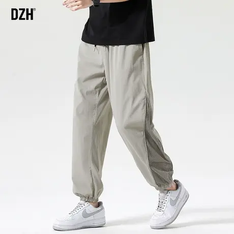 男士冰丝裤子男夏季薄款男式休闲裤束脚裤潮牌男裤2023新款空调裤商品大图