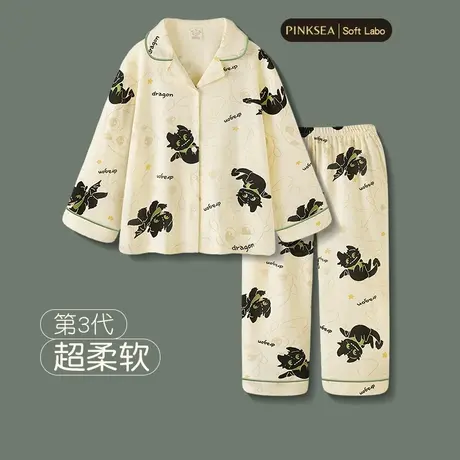 情侣睡衣女春秋2024新款可爱纯棉长袖套装可外穿大码男士家居服商品大图