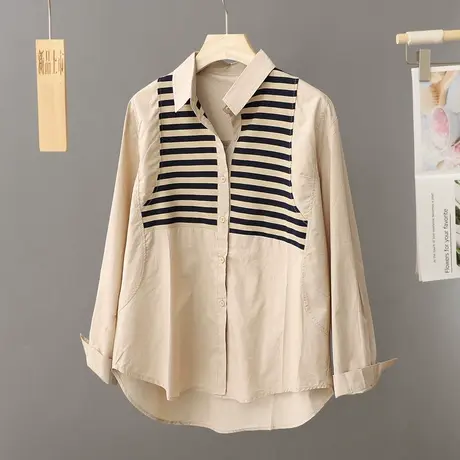 早春新款休闲衬衫女宽松外搭设计感小众衬衣洋气百搭上衣薄外套潮图片