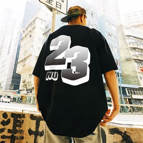 Nuthink美式街头潮牌重磅滑板短袖男oversize嘻哈T恤加肥加大夏季商品大图