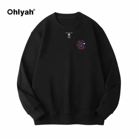 Ohlyah卫衣男款秋季潮流长袖t恤美式复古宽松学生cec外套班服定制商品大图