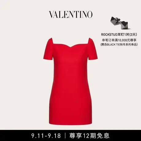 【12期免息】华伦天奴VALENTINO女士 CREPE COUTURE短款连衣裙图片