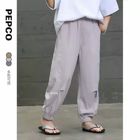 小猪班纳童装2025夏装新款儿童长裤中大童女童裤子男童束脚裤夏季商品大图