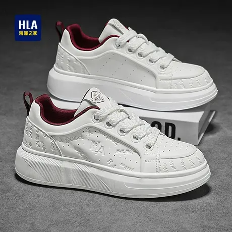 HLA/海澜之家男鞋新款夏季潮流板鞋增高百搭透气耐磨时尚休闲鞋商品大图