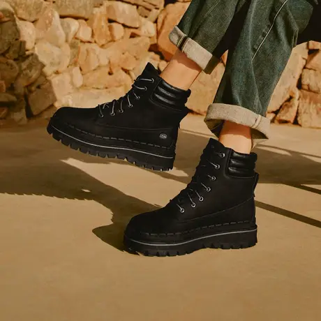 Skechers斯凯奇秋季新款女士马丁靴大黄靴工装靴高帮登山靴167901图片