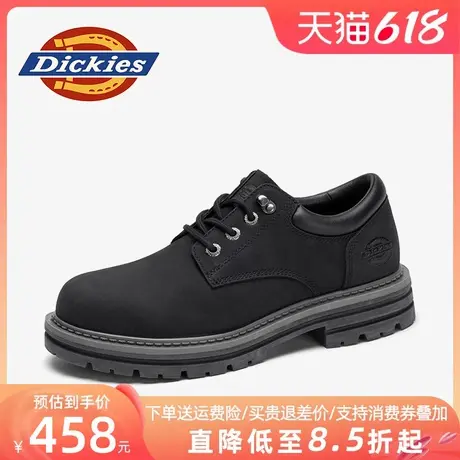 Dickies工装鞋男款2025新款夏季透气男鞋黑色鞋子男士低帮马丁鞋商品大图
