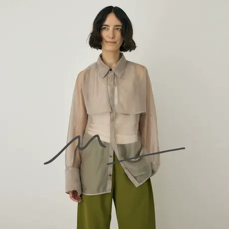 【慧姐专享】MOUSSY M系列都市休闲朦胧氛围感衬衫010HA330-1131图片