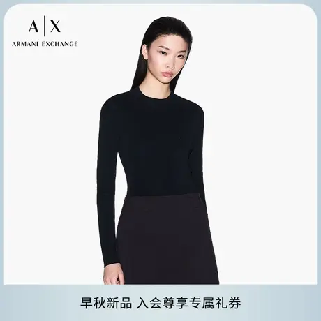 ARMANI EXCHANGE/阿玛尼2025夏季新款女士短款修身A字半身裙官方商品大图