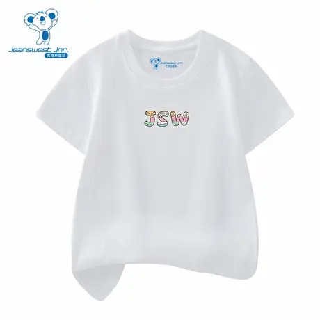 XD真维斯童装2025夏季新款女童圆领纯棉印花短袖T恤上衣图片