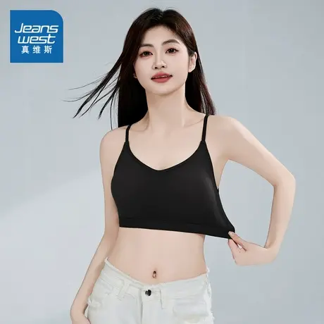 KF真维斯细肩吊带背心女 2025新款夏季吊带短款上衣商品大图
