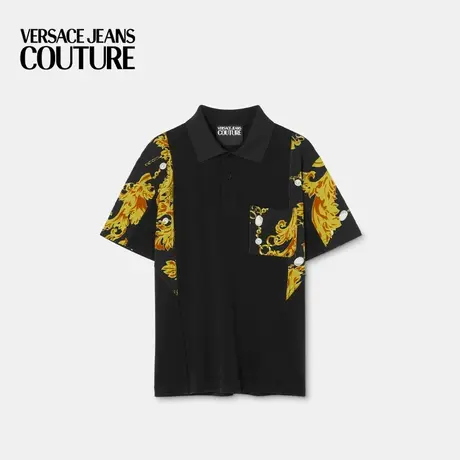 【限时优惠】VERSACE JEANS COUTURE 男士 Chain Couture Polo 衫商品大图