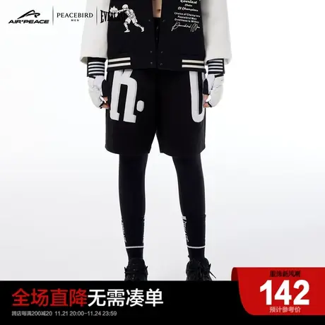 【AIRxPEACE】太平鸟男装 everlast联名短裤休闲裤男新款潮牌裤图片