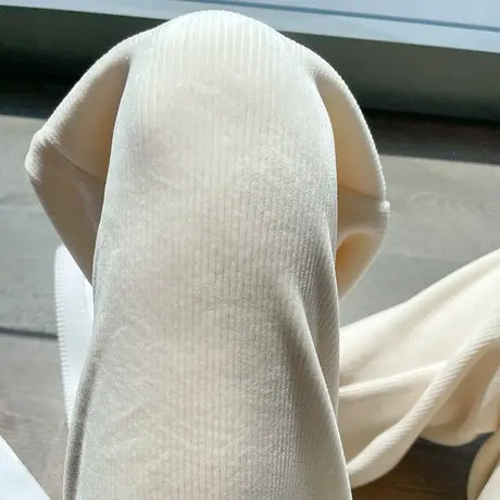 加绒雪尼尔阔腿裤女秋冬新款高腰垂感直筒宽松加厚休闲条绒拖地裤图片