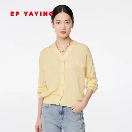 [天丝三醋酸]EP雅莹 抑菌宽松舒适针织衫 商场同款9123A商品大图