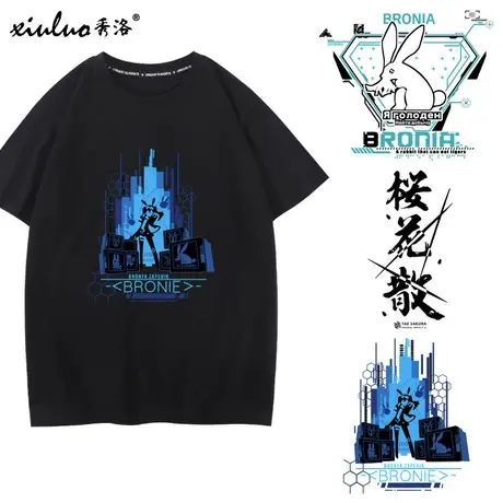 秀洛旗舰店动漫周边崩坏三3短袖雷之律者夏季纯棉t恤二次元半袖商品大图