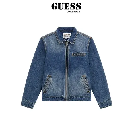 GUESSOriginals24年新款春男士美式做旧潮流牛仔外套-M4GG84D4XY0商品大图