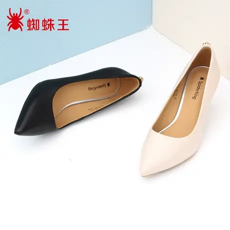 蜘蛛王断码清仓正品高跟鞋真皮2022夏季商场新款上班工作鞋女细跟商品大图