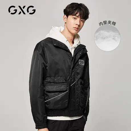 GXG男装冬季短款机能工装棉服男夹克式棉衣外套#GY107138G图片
