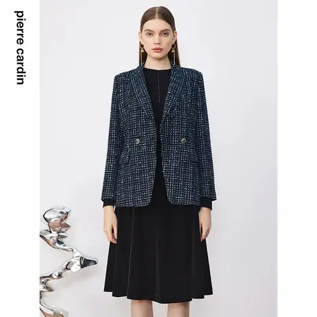 【皮尔卡丹女装】冬季通勤简约修身西服上衣【专柜正品】图片