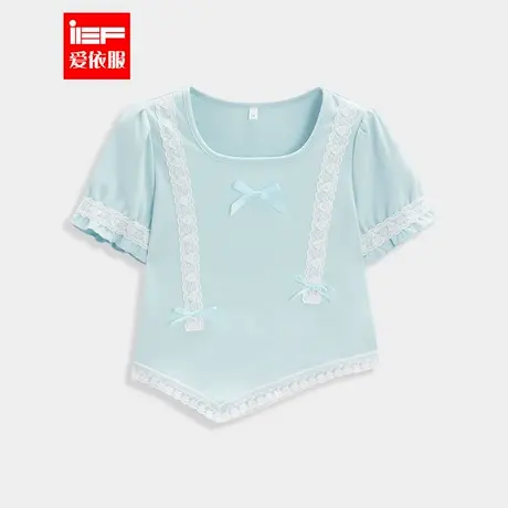 MINIIEF【爱依服童装】2025夏季新款法式甜美洋气女童百搭上衣图片