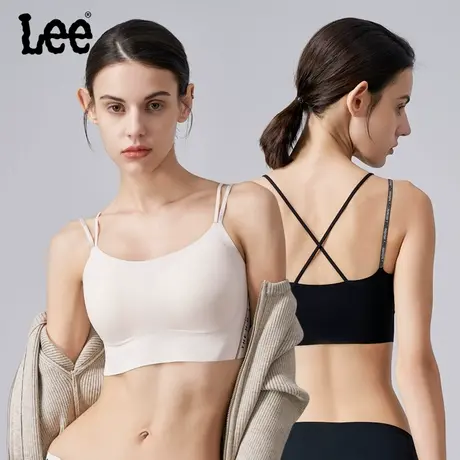 Lee李牌果冻条无痕软支撑美背背心式文胸乳胶内衣女薄款2025春季商品大图