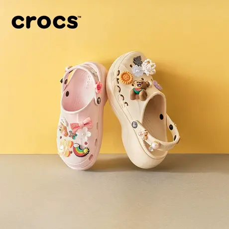 Crocs卡骆驰贝雅云彩洞洞鞋女鞋户外厚底拖鞋|208186/208708商品大图